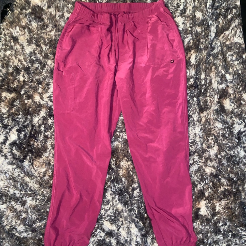 Vibrant Pink Tapered Scrub Star Scrubs